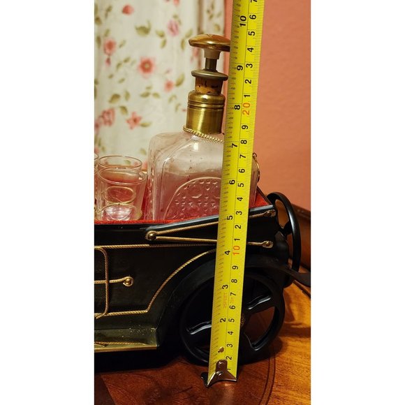 Old Ford Model T Vintage Mini Bar Decanter Set Shot Glasses - Picture 13 of 14